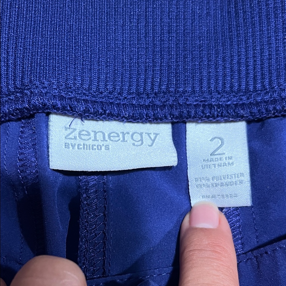 Relaxed Cargo capris Blue - Casual Utility Style - Picture 2 of 4